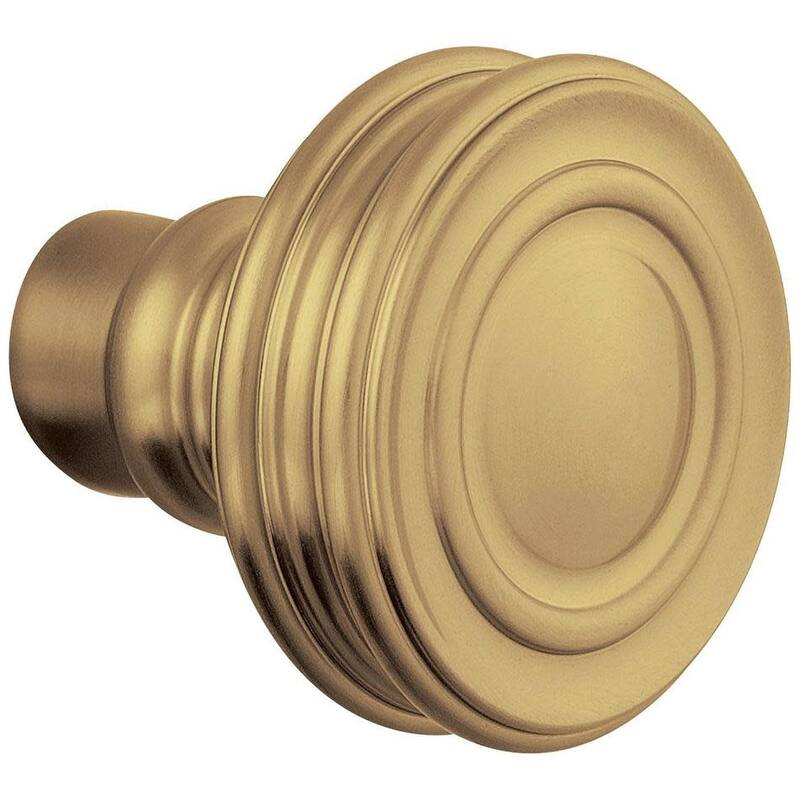 Baldwin Pair of Estate Knobs without Rosettes - Vintage Brass