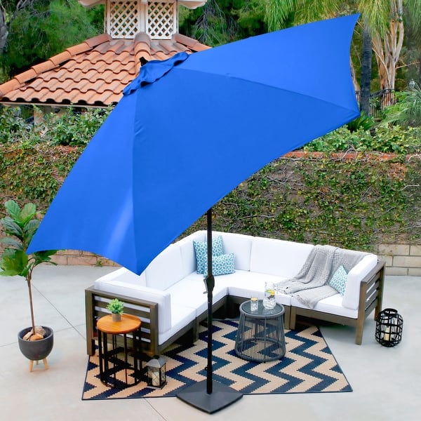 astella 11'rd tilting aluminum patio umbrella 11' Market Umbrella, Cast Ash This umbrella features a convenient crank that provides an easy way to open and close the umbrellas eleven 11' x 11' Aluminum Market