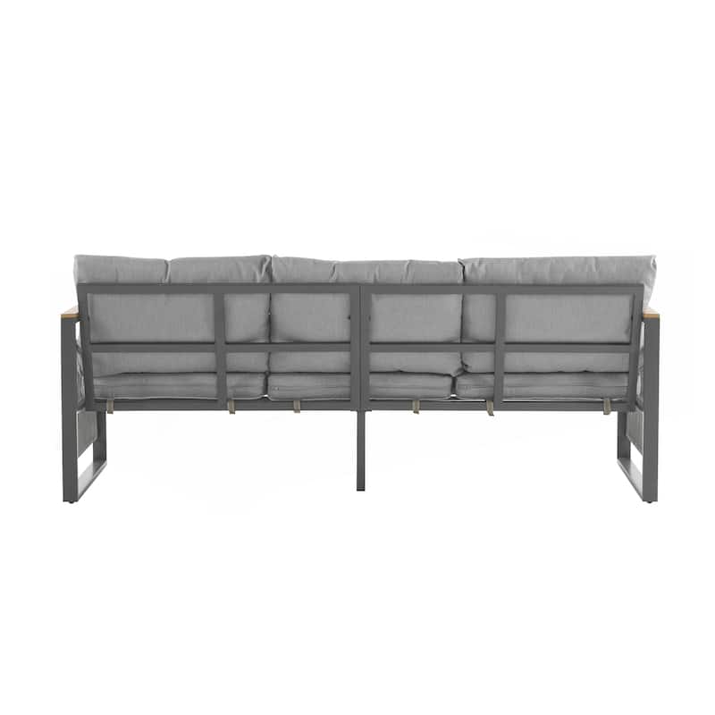 4-Pieces Outdoor Metal Patio Furniture Set