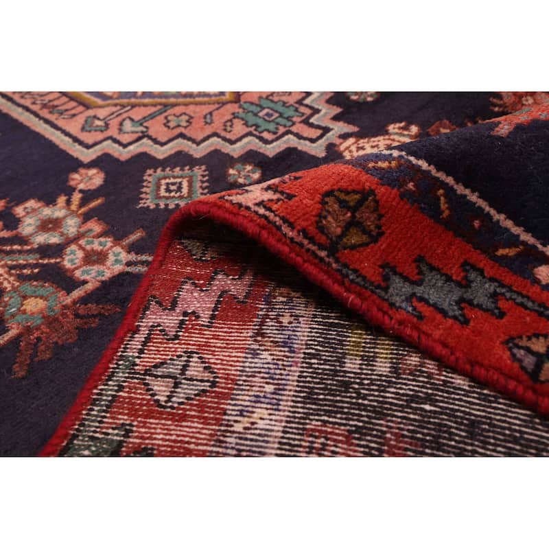 ECARPETGALLERY Hand-knotted Andelz Navy Wool Rug - 3'11 x 10'10