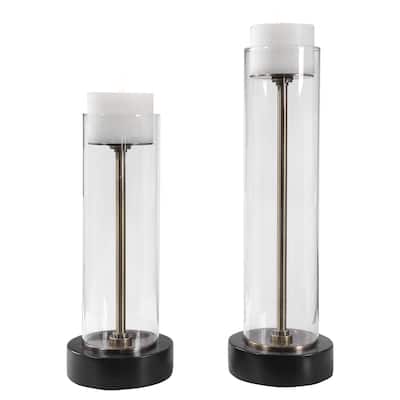 Uttermost Charvi Glass Candle Holders (Set of 2)