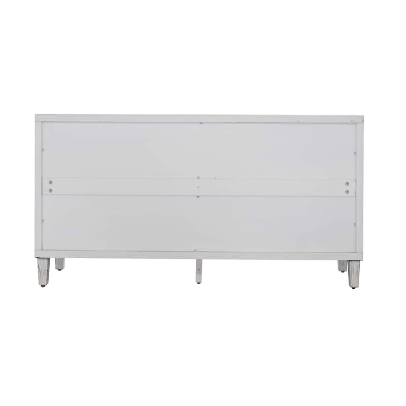 Accent Cabinet 4 Door Wooden Cabinet Sideboard Buffet Server Cabinet - N/A