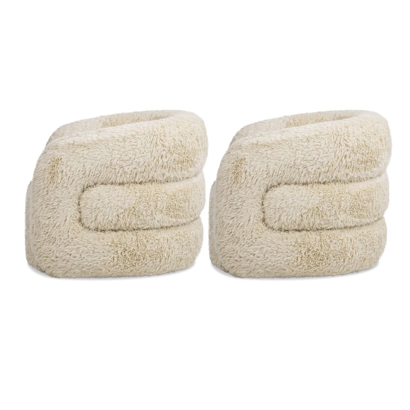 Colt 33" Wide Sheepskin Barrel Swivel Accent Chair