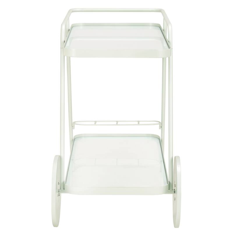 SAFAVIEH Home Zunia 2 Tier Bar Cart - 36"W x 19"D x 30"H