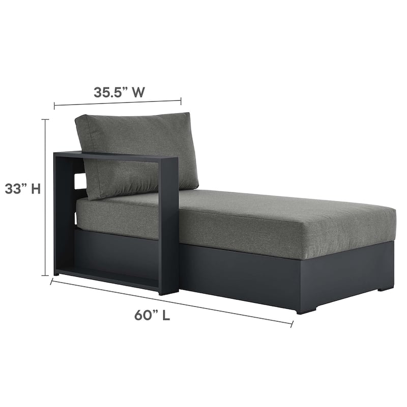 Tahoe Patio Aluminum 4-Piece Sectional Sofa Set