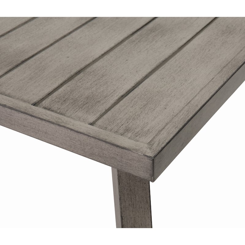 Outdoor Folding Iron Dining Table Weather-Resistant & Space-Saving for Patio Use