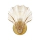 preview thumbnail 7 of 5, SAFAVIEH Lighting Sirena 5-inch Shell Wall Sconce with Bulbs (Set of 2) - 8 in. W x 5.5 in. D x 9.5 in. H