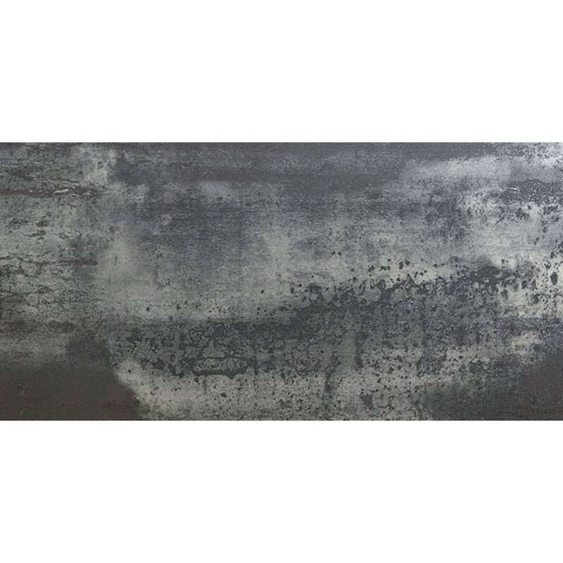 Metallica 24x48 Graphite Semi Polished Porcelain Tile - Floor, Wall - Large Format
