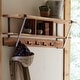 preview thumbnail 2 of 3, Ryegate Natural Solid Wood Metal Coat Hooks with Storage