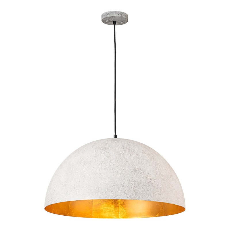 Industrial Oversized Metal Dome Pendant Light - Modern Farmhouse