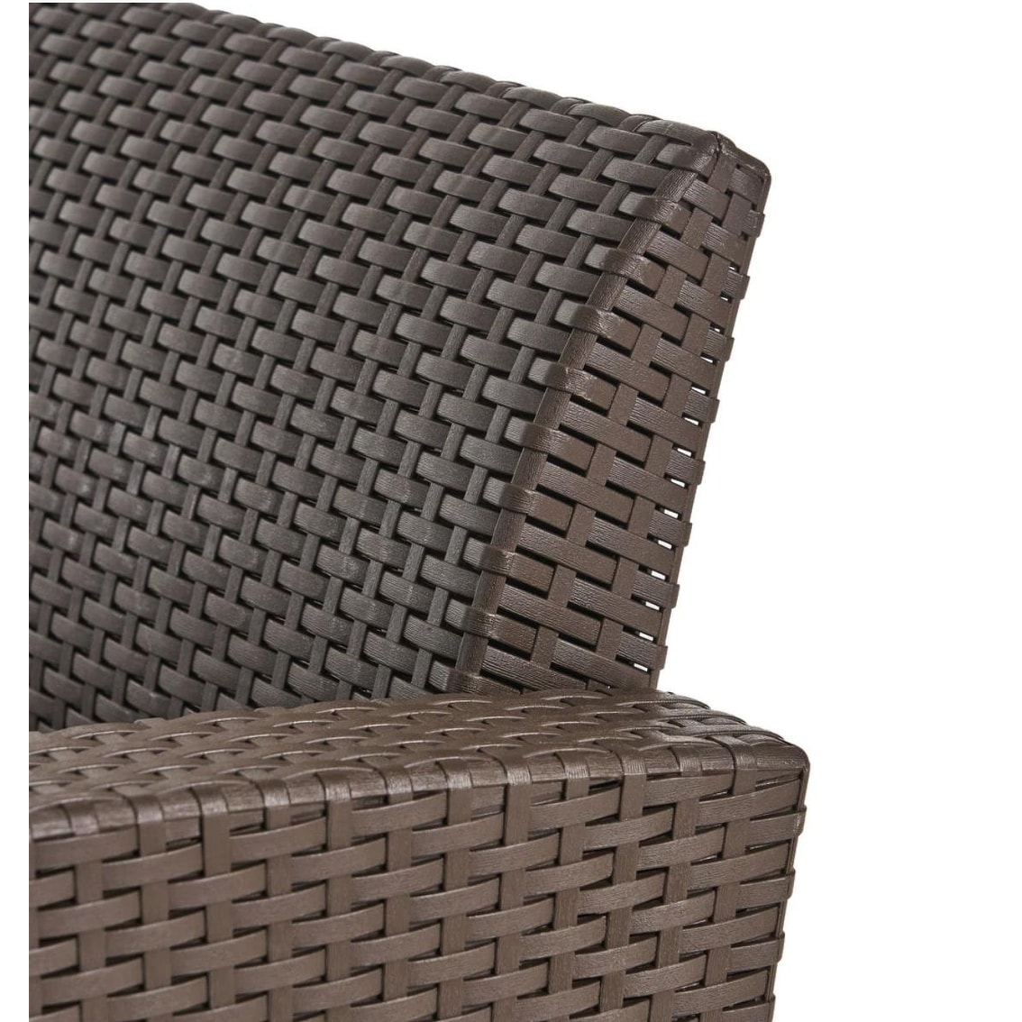 Comet 6-Piece Faux Wicker and Concrete Outdoor Fire Pit Chat Set-image