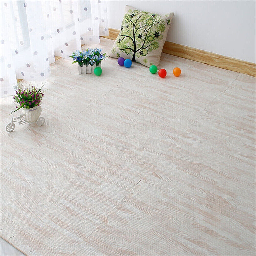 12 Tiles Gym Foam Puzzle Floor Tiles 24x24 Interlocking Floor Mats 48sq.ft Yellow