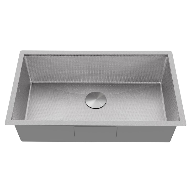Matrix 32" Undermount Workstation 16 Gauge Single Bowl Stainless Steel Kitchen Sink with Accessories