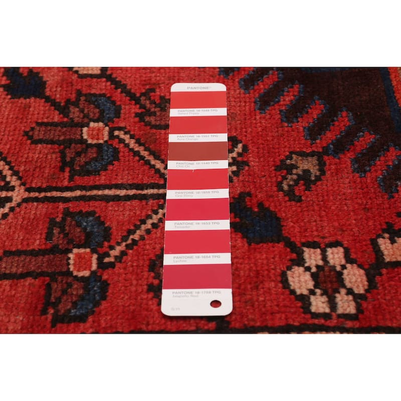 ECARPETGALLERY Hand-knotted Konya Anatolian Red Wool Rug - 3'9 x 9'0