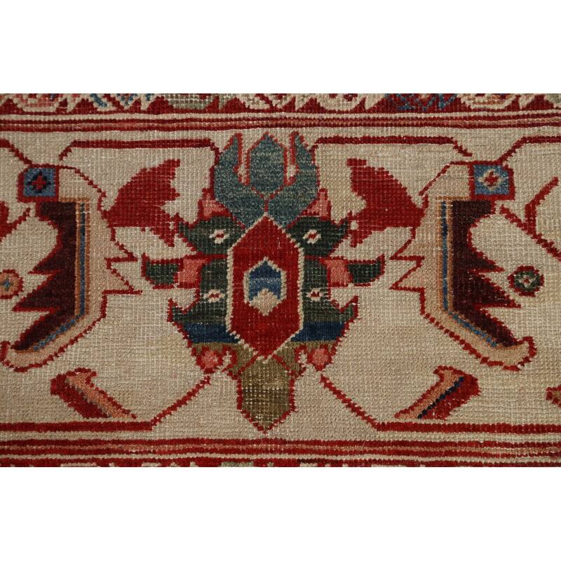 Pre-1900 Vegetable Dye Sultanabad Ziegler Persian Area Rug Handmade - 13'6" x 23'6"