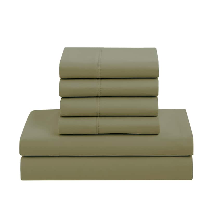 Sweet Home Collection Luxury Solid Bed-In-a-Bag with Sheet Set