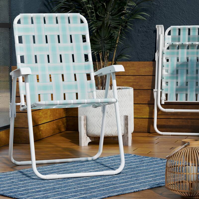 The Novogratz Poolside Gossip Collection Priscilla Folding Chair (2-Pack)