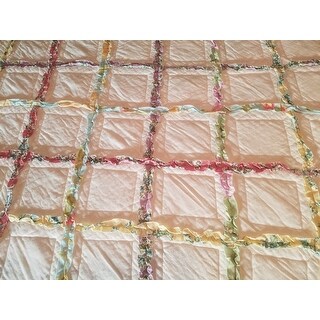 Laura Ashley Ruffled Multicolor Garden Quilt On Sale Overstock 9481308 Laura ashley's lidia quilt set is reminiscent to the victorian era with its gorgeous rose motif. laura ashley ruffled multicolor garden