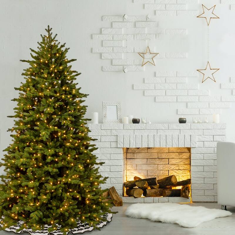 National Tree Company 9 ft. Princeton Deluxe Fraser Fir with Dual Color LED Lights