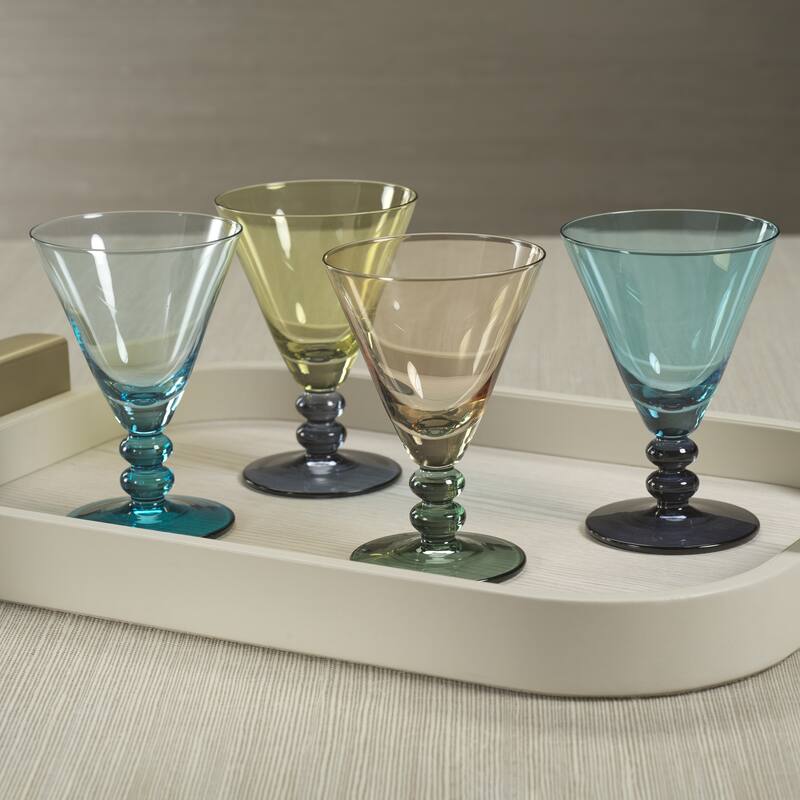 Fusion Two-Tone 6-Piece Cocktail Glass Set