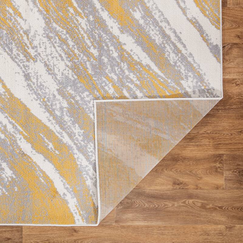 World Rug Gallery Modern Abstract Swirl Area Rug