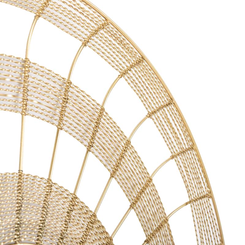 SAFAVIEH Sharday Brass 28-inch Round Decorative Mirror - 28" x 28" x 2" - 28Wx28Dx2H