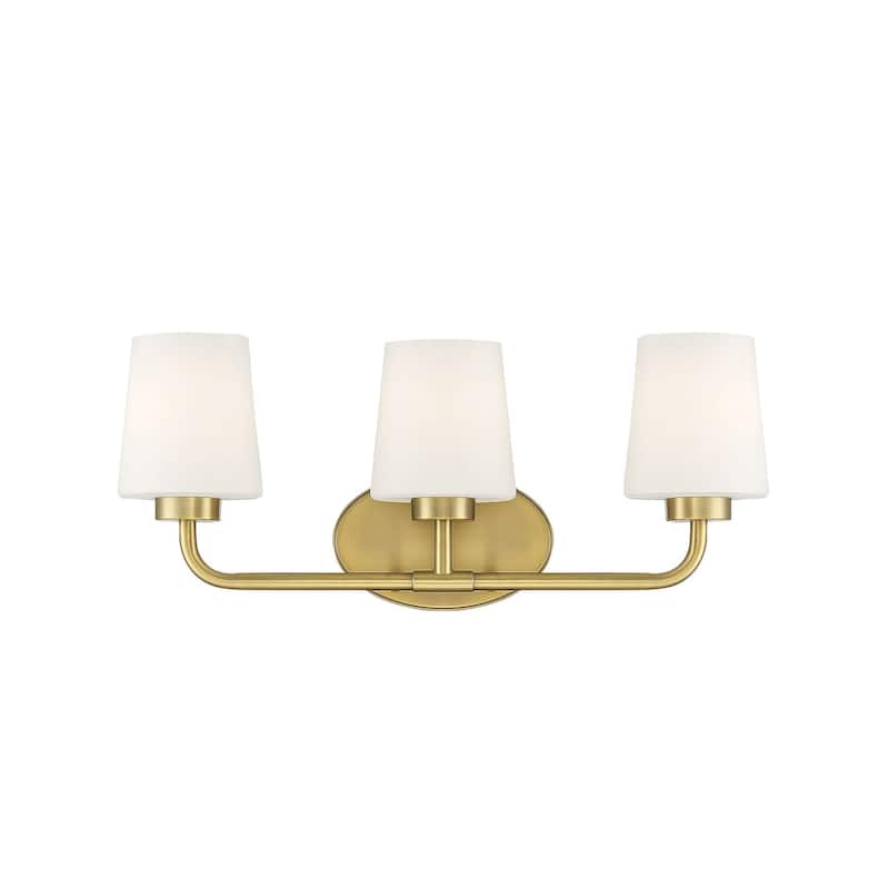 Savoy House Capra 3 Light 22" Wide Bathroom Vanity Light - Warm Brass