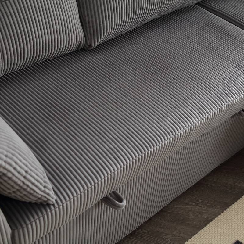 Modular Sectional Sofa L Shaped Modular Couch with Reversible Chaise