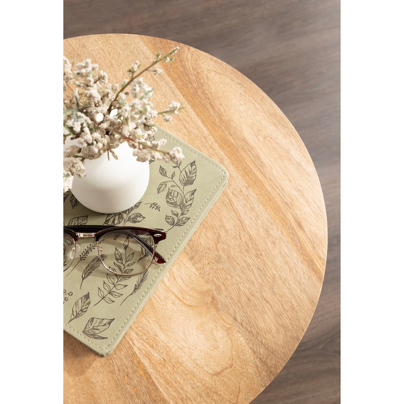 Kate and Laurel Ardentown Round Wood Side Table
