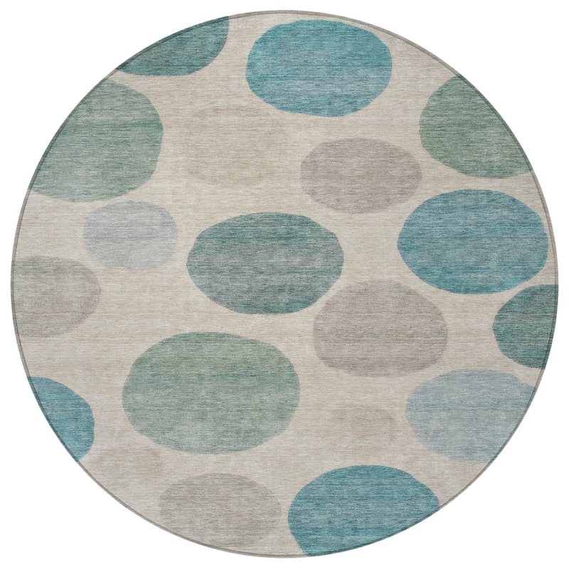 HomeRoots Geometric Transitional Rectangle Outdoor Rug