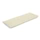 Sunbrella Solid Fabric 1-Piece Indoor/Outdoor Bench Cushion, 48"W x 18"L - Canvas Canvas
