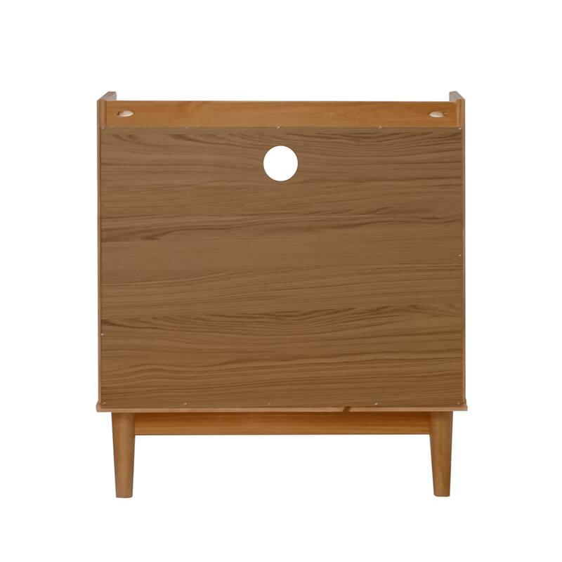 Middlebrook Modern Gallery Top Solid Wood Nightstand