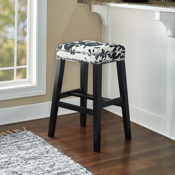 Black cow 2025 print bar stools