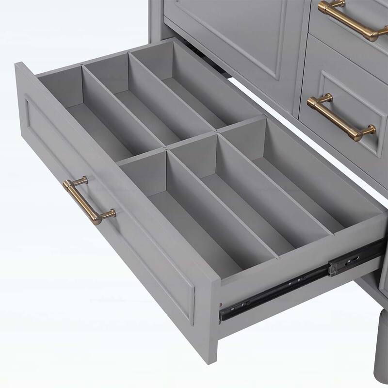 Bathroom Vanity with Ceramic Sink,Soft-Close Door,Multiple Drawers,and Ample Storage for Modern Bathrooms
