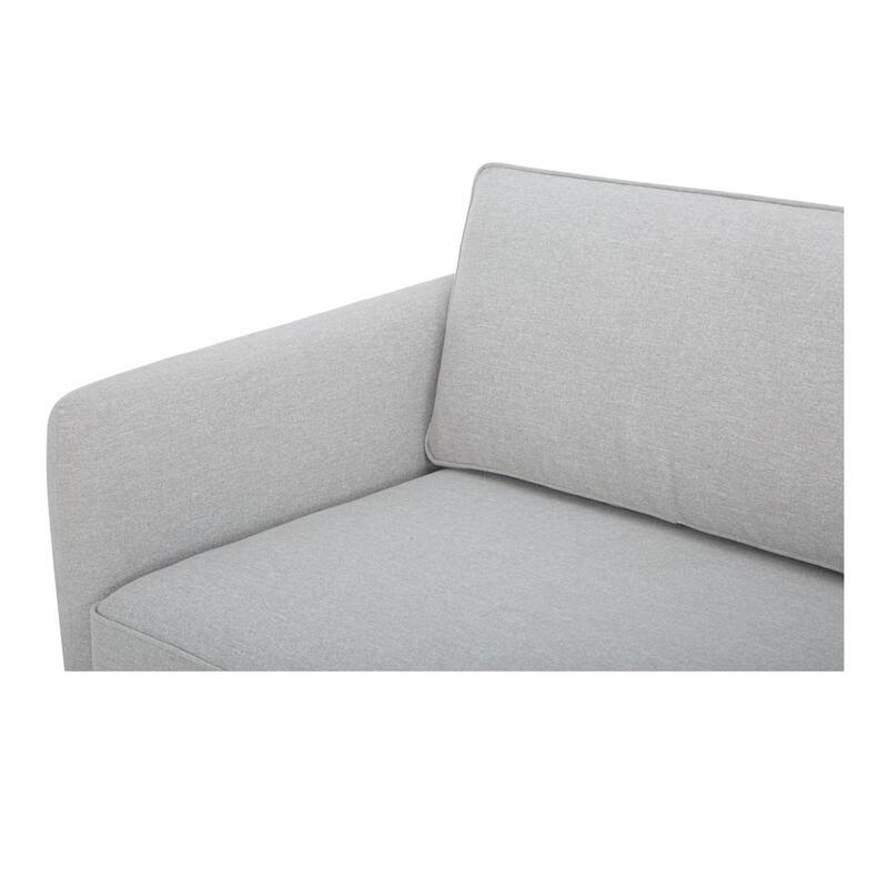 NADAAL STUDIOS Indigo, Sectional With Walnut Base - 112"W x63"D x30.7"H