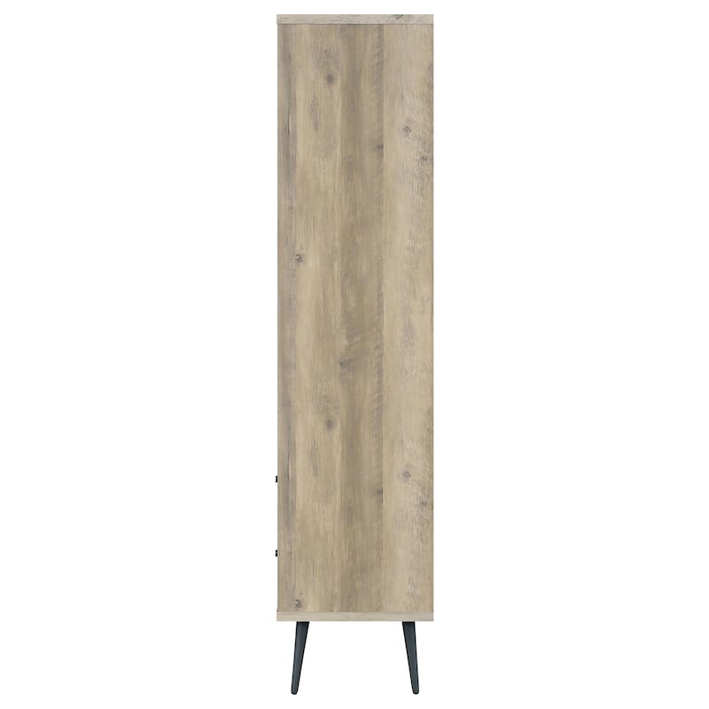 Maeve 70-inch 3-shelf Bookcase with Drawers Distressed Pine - 31.50" x 15.50" x 70.00"