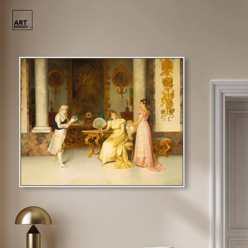 Bashful Suitor Canvas by Art Remedy