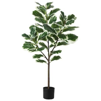Artificial Fiddle Leaf Fig Tree 51 Inch for Indoor Outdoor - 130CM
