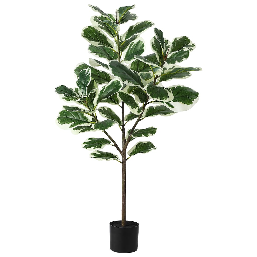 Artificial Fiddle Leaf Fig Tree 51 Inch for Indoor Outdoor - 130CM
