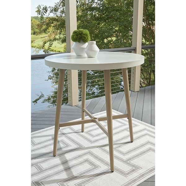 Seton Creek Outdoor Bar Table - Beige