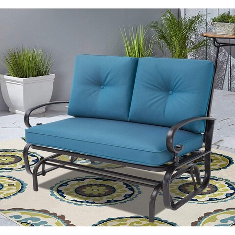 Nista Outdoor Loveseat Glider Chair by Havenside Home