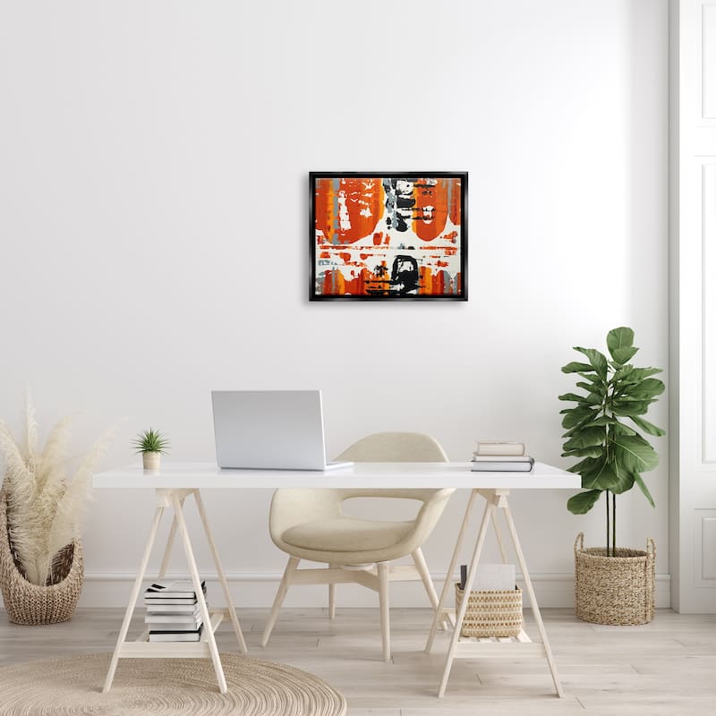 Stupell Burnt Orange Momentum Floater Frame