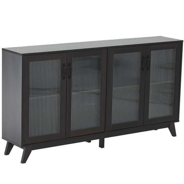 Metal 31.5-in W x 6.1-in D x 33.5-in H in Black Ready to Assemble Kitchen Cabinet with Storage and Doors