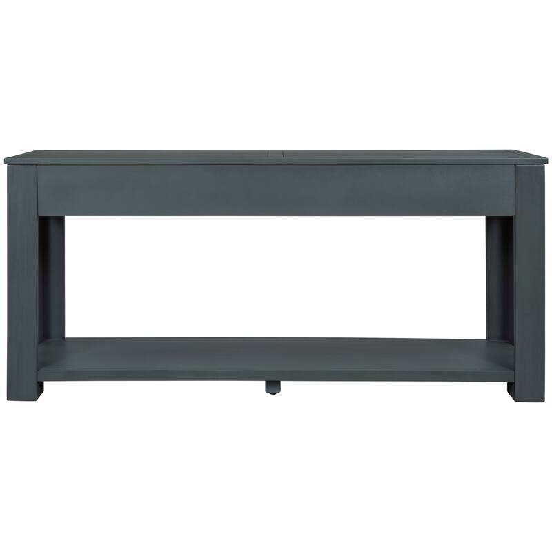 Modern Console Table/Sofa Table with Storage Drawers and Bottom Shelf for Entryway Hallway