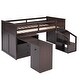 preview thumbnail 5 of 7, Espresso Low Study Twin Size Loft Bed with Storage Steps and Portable, Desk