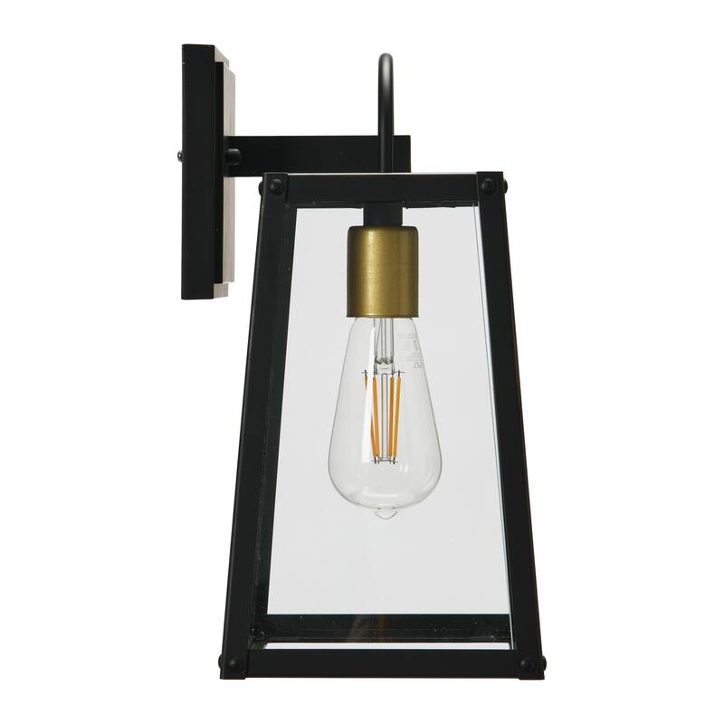 Robert Stevenson Lighting Dorchester - Metal and Glass Outdoor Light - 7W x 8L x 14H