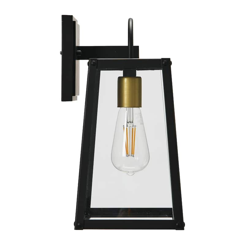 Robert Stevenson Lighting Dorchester - Metal and Glass Outdoor Light - 7W x 8L x 14H