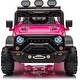 preview thumbnail 12 of 28, 24V Electric Ride on Truck for Kids,Wide Seater Battery Powered Truck with Remote Control, Music,LED Cool Lighting,4WD