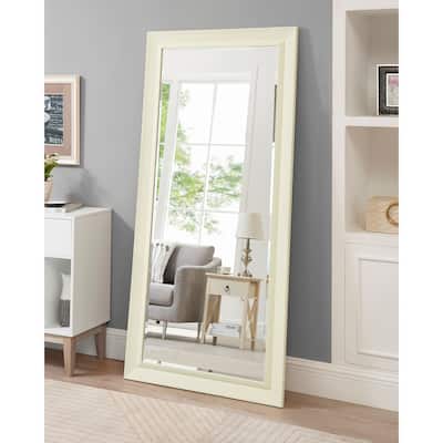 Tall Mirror Full Body Oversized Mirror Bevelled Full Length Floor Mirror Free Standing or Wall Mounted Bevelled Long Mirror