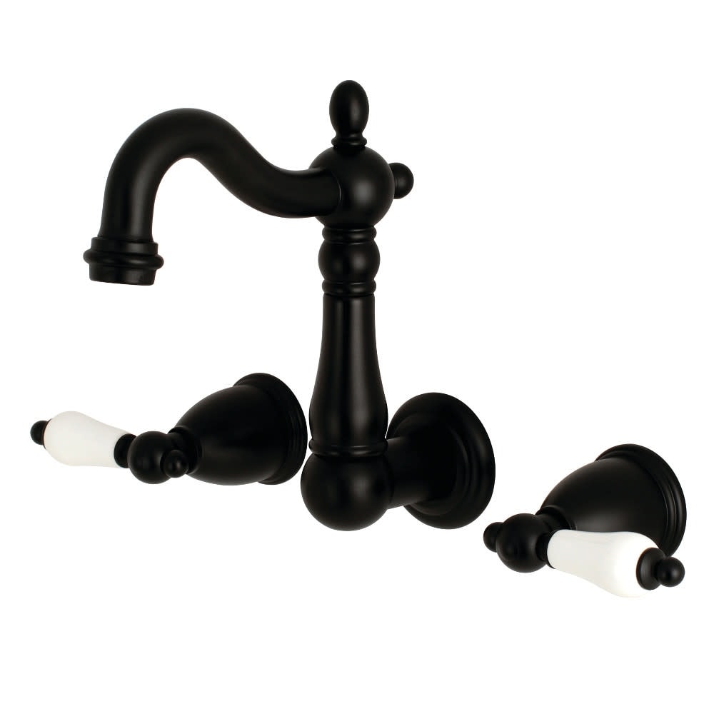Kingston Brass Heritage 1.2 GPM Wall Mounted Bathroom Faucet with